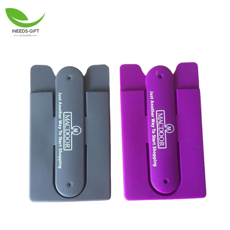 Dompet Telefon Silikon dengan Penyangga